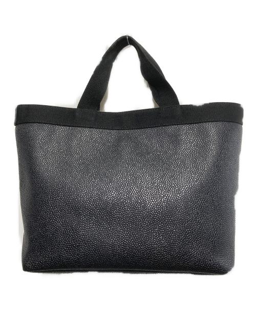 Herve Chapelier（エルベシャプリエ）Herve Chapelier (エルベシャプリエ) コーテッドキャンバススクエアトート B5サイズ ノワール×ノワールの古着・服飾アイテム