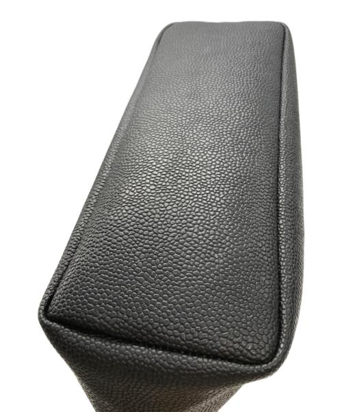 Herve Chapelier（エルベシャプリエ）Herve Chapelier (エルベシャプリエ) コーテッドキャンバススクエアトート B5サイズ ノワール×ノワールの古着・服飾アイテム