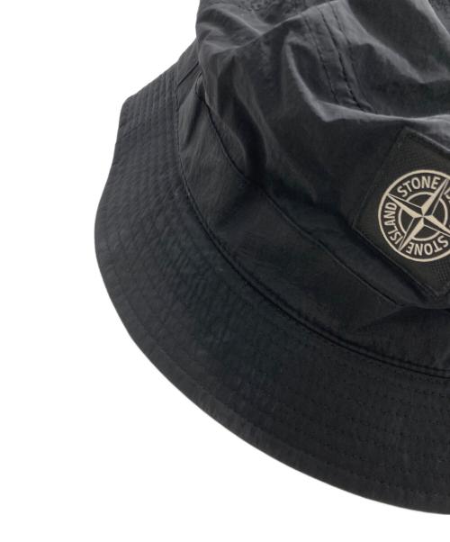 STONE ISLAND（ストーンアイランド）STONE ISLAND (ストーンアイランド) バケットハット ブラックの古着・服飾アイテム