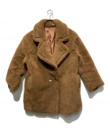 LiLi Rena（リリレナ）の古着「ウール テディ ショート丈 コート」｜ブラウン