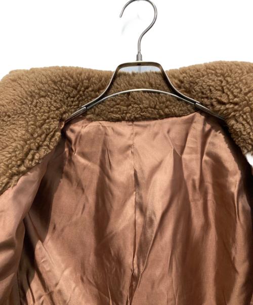 LiLi Rena（リリレナ）LiLi Rena (リリレナ) ウール テディ ショート丈 コート ブラウン サイズ:Freeの古着・服飾アイテム