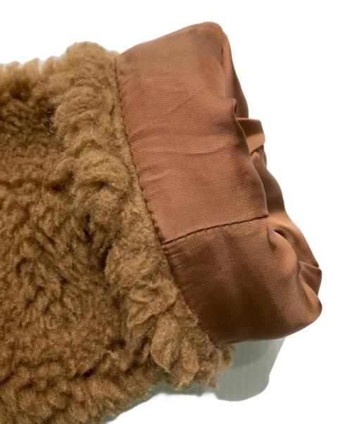 LiLi Rena（リリレナ）LiLi Rena (リリレナ) ウール テディ ショート丈 コート ブラウン サイズ:Freeの古着・服飾アイテム