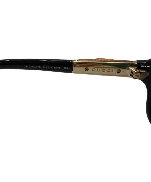 GUCCI（グッチ）GUCCI (グッチ) サングラス ブラック サイズ:61-16-125の古着・服飾アイテム