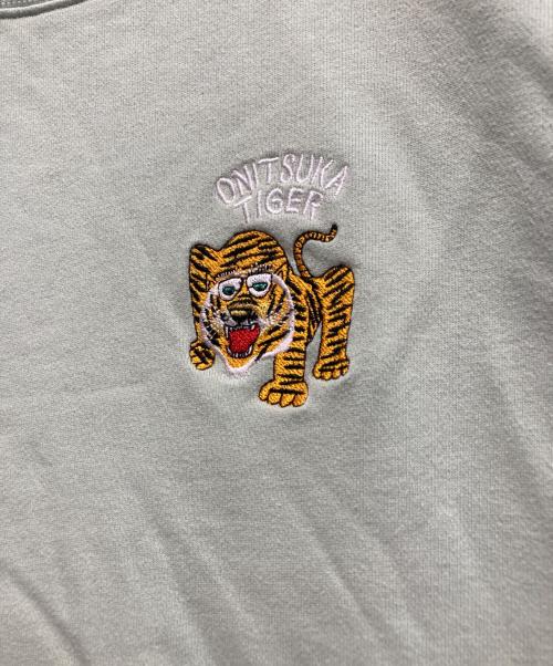 Onitsuka Tiger（オニツカタイガー）Onitsuka Tiger (オニツカタイガー) 刺繍スウェット グリーン サイズ:Mの古着・服飾アイテム