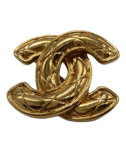 CHANEL（シャネル）CHANEL (シャネル) マトラッセココマークブローチ ゴールドの古着・服飾アイテム