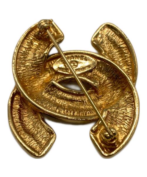 CHANEL（シャネル）CHANEL (シャネル) マトラッセココマークブローチ ゴールドの古着・服飾アイテム