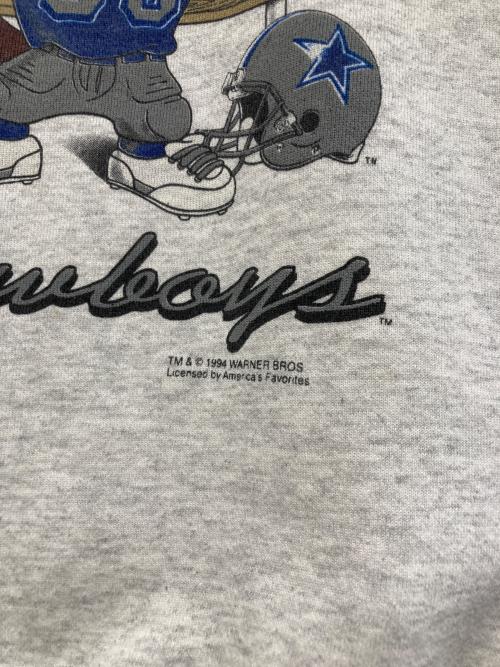 america's favorites（america's favorites）america's favorites (america's favorites) プリントスウェット グレー サイズ:Mの古着・服飾アイテム