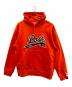 BOSS HUGO BOSS（ボス ヒューゴボス）の古着「刺繍パーカー」｜オレンジ