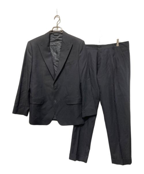 DOLCE & GABBANA（ドルチェ＆ガッバーナ）DOLCE & GABBANA (ドルチェ＆ガッバーナ) SICILIAセットアップスーツ ブラック サイズ:50の古着・服飾アイテム
