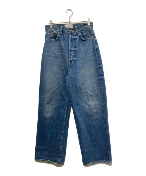 Curensology（カレンソロジー）Curensology (カレンソロジー) WIDE LOOSE デニムパンツ インディゴ サイズ:38の古着・服飾アイテム