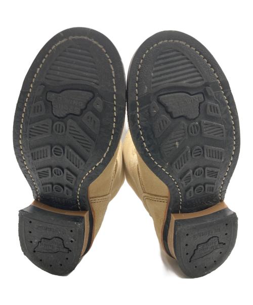 RED WING（レッドウィング）RED WING (レッドウィング) ショートスエードエンジニアブーツ ベージュ サイズ:23.5cmの古着・服飾アイテム