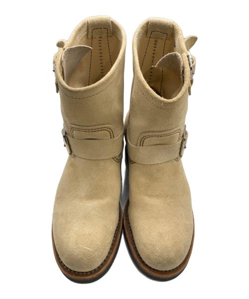RED WING（レッドウィング）RED WING (レッドウィング) ショートスエードエンジニアブーツ ベージュ サイズ:23.5cmの古着・服飾アイテム