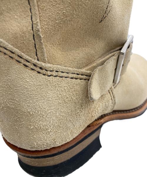 RED WING（レッドウィング）RED WING (レッドウィング) ショートスエードエンジニアブーツ ベージュ サイズ:23.5cmの古着・服飾アイテム