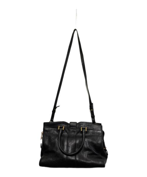Yves Saint Laurent（イヴサンローラン）Yves Saint Laurent (イヴサンローラン) 2WAYバッグ ブラックの古着・服飾アイテム