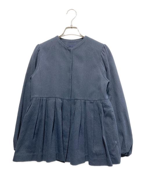 TOMORROW LAND collection（トゥモローランドコレクション）TOMORROW LAND collection (トゥモローランドコレクション) ポワンピケ ペプラムジャケット ネイビー サイズ:36の古着・服飾アイテム