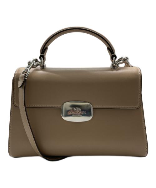COACH（コーチ）COACH (コーチ) エライザ トップ ハンドル ベージュの古着・服飾アイテム