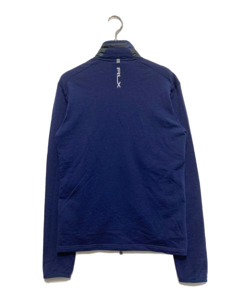 RLX RALPH LAUREN（アールエルエックスラルフローレン）RLX RALPH LAUREN (アールエルエックスラルフローレン) 迷彩柄切替ブルゾン ネイビー サイズ:XSの古着・服飾アイテム