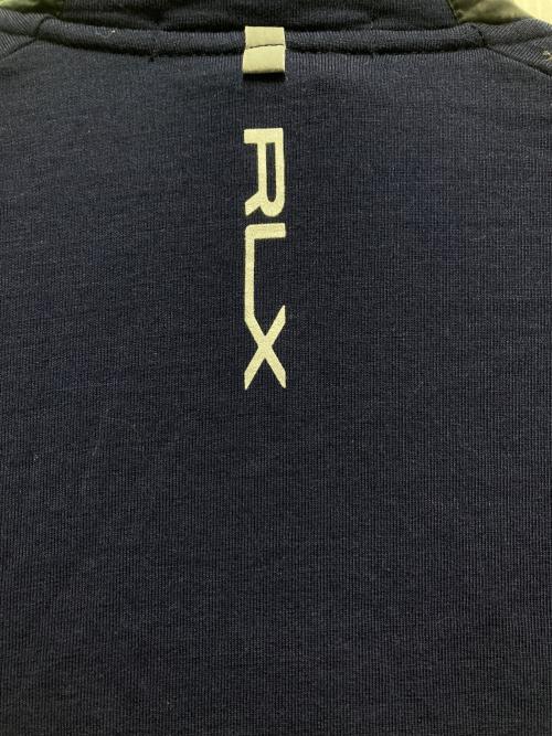 RLX RALPH LAUREN（アールエルエックスラルフローレン）RLX RALPH LAUREN (アールエルエックスラルフローレン) 迷彩柄切替ブルゾン ネイビー サイズ:XSの古着・服飾アイテム