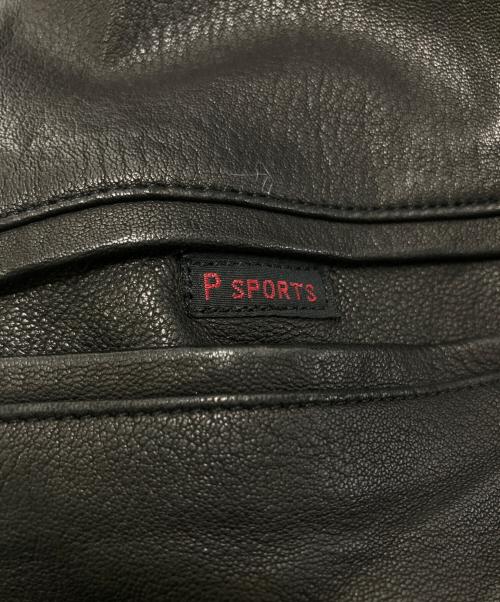 PAPAS（パパス）PAPAS (パパス) ラムレザージャケット ブラック サイズ:Lの古着・服飾アイテム