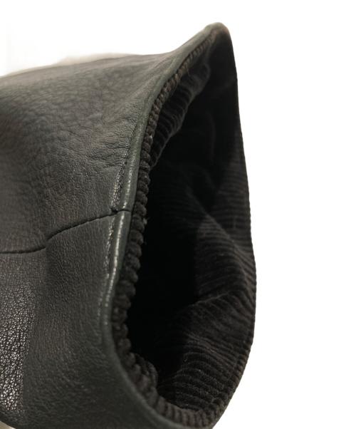 PAPAS（パパス）PAPAS (パパス) ラムレザージャケット ブラック サイズ:Lの古着・服飾アイテム