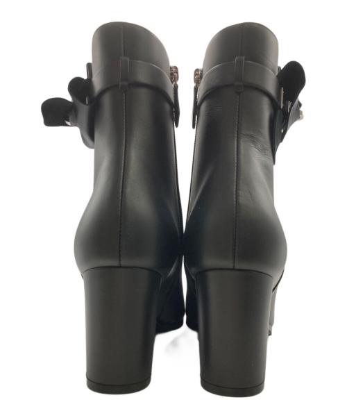 HERMES（エルメス）HERMES (エルメス) サンジェルマンショートブーツ ブラック サイズ:38 1/2(24.5～25㎝相当)の古着・服飾アイテム