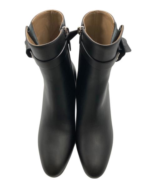 HERMES（エルメス）HERMES (エルメス) サンジェルマンショートブーツ ブラック サイズ:38 1/2(24.5～25㎝相当)の古着・服飾アイテム