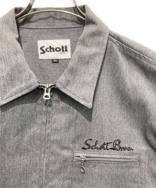 Schott（ショット）Schott (ショット) TC ワークジャケット グレー サイズ:2XLの古着・服飾アイテム