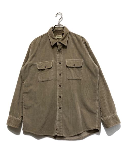 L.L.Bean（エルエルビーン）L.L.Bean (エルエルビーン) コーデュロイシャツ ベージュ サイズ:Lの古着・服飾アイテム