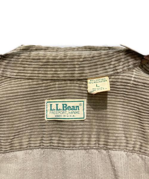 L.L.Bean（エルエルビーン）L.L.Bean (エルエルビーン) コーデュロイシャツ ベージュ サイズ:Lの古着・服飾アイテム
