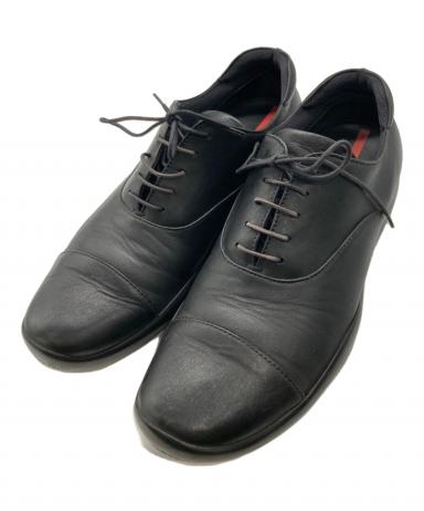 PRADA archive ソフトレザーシューズ 8 黒 約27.5cm 中古・古着通販】PRADA SPORTS (プラダスポーツ) archiveレザー