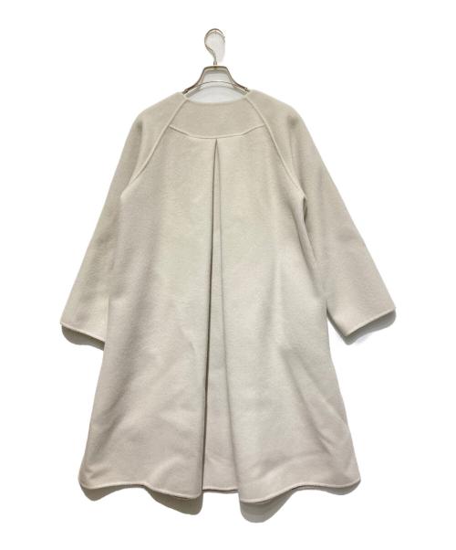 ADORE（アドーア）ADORE (アドーア) 2TONEリバーノーカラーコート グレー サイズ:38の古着・服飾アイテム