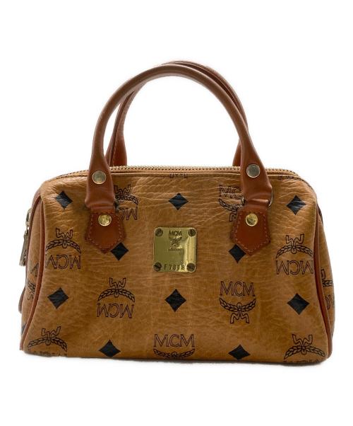 MCM（エムシーエム）MCM (エムシーエム) ミニボストンバッグ ベージュの古着・服飾アイテム