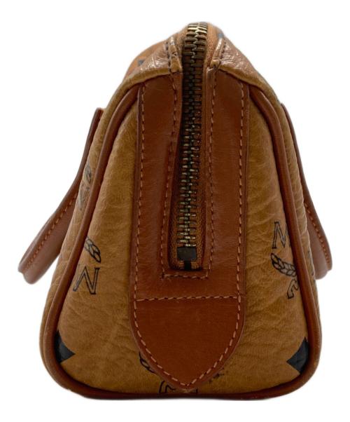 MCM（エムシーエム）MCM (エムシーエム) ミニボストンバッグ ベージュの古着・服飾アイテム