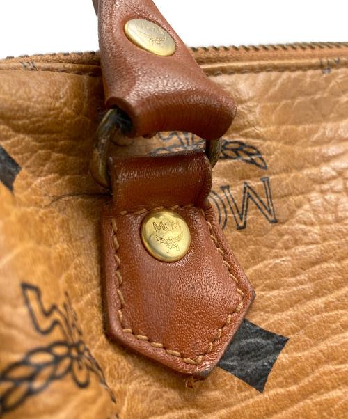 MCM（エムシーエム）MCM (エムシーエム) ミニボストンバッグ ベージュの古着・服飾アイテム