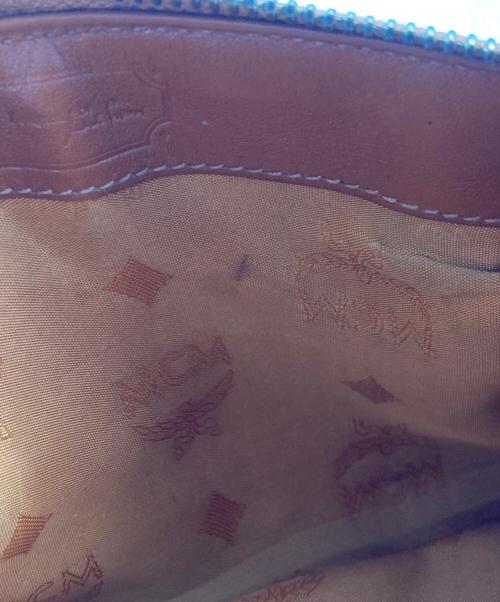 MCM（エムシーエム）MCM (エムシーエム) ミニボストンバッグ ベージュの古着・服飾アイテム