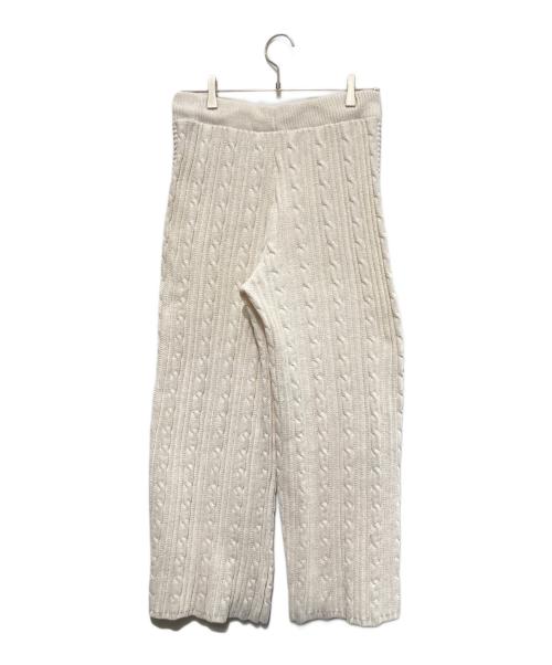 adidas（アディダス）adidas (アディダス) KNITTED 70S JOGGER/ニットパンツ/ワイドパンツ ベージュ サイズ:XLの古着・服飾アイテム