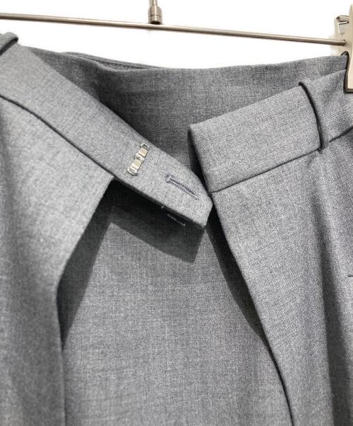 anuans（アニュアンス）anuans (アニュアンス) レイヤード2Wayデザインスカート グレー サイズ:Mの古着・服飾アイテム