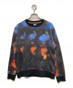 PAUL SMITHポールスミス）の古着「Ink Spill総柄スウェット」｜ブラック