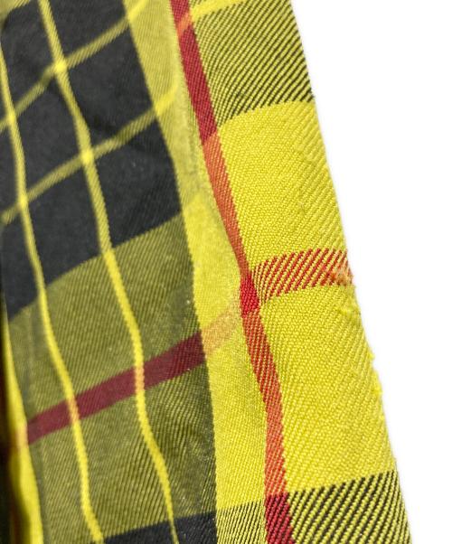 COMME des GARCONS（コムデギャルソン）COMME des GARCONS (コムデギャルソン) チェックスカート イエロー サイズ:Sの古着・服飾アイテム