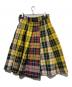 COMME des GARCONS (コムデギャルソン) チェックスカート イエロー サイズ:S：13000円