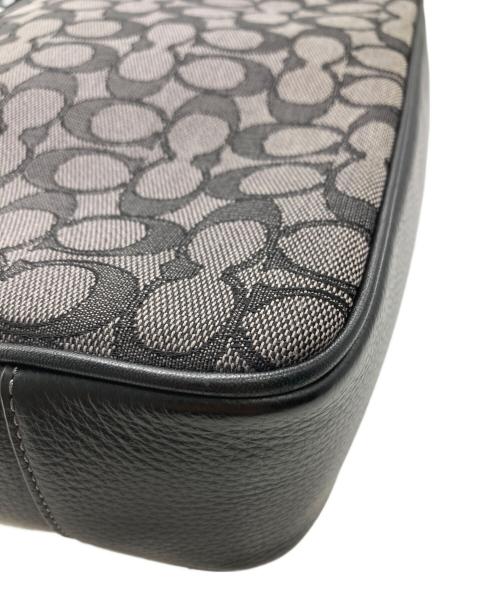 COACH（コーチ）COACH (コーチ) スプリント マップ バッグ 25・シグネチャー ジャカード ブラックの古着・服飾アイテム