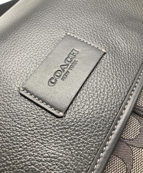 COACH（コーチ）COACH (コーチ) スプリント マップ バッグ 25・シグネチャー ジャカード ブラックの古着・服飾アイテム