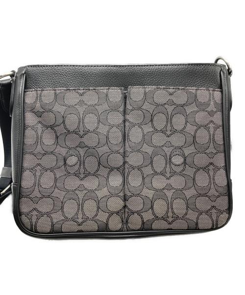 COACH（コーチ）COACH (コーチ) スプリント マップ バッグ 25・シグネチャー ジャカード ブラックの古着・服飾アイテム