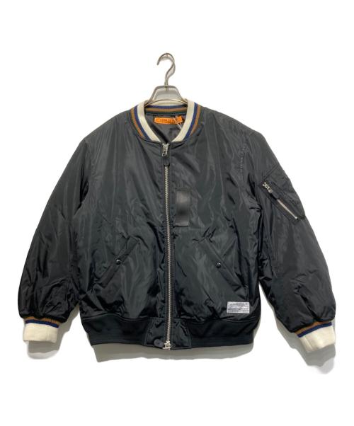 studio seven（スタジオセブン）STUDIO SEVEN (スタジオセブン) Knit Rib MA-1 Jacket ブラック サイズ:Free 未使用品の古着・服飾アイテム