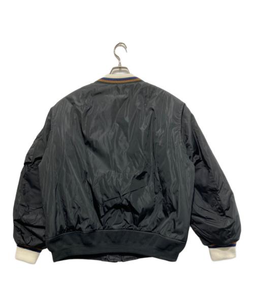 studio seven（スタジオセブン）STUDIO SEVEN (スタジオセブン) Knit Rib MA-1 Jacket ブラック サイズ:Free 未使用品の古着・服飾アイテム