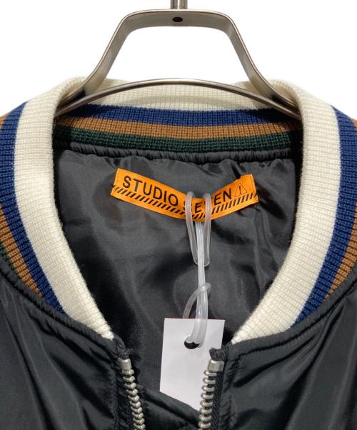 studio seven（スタジオセブン）STUDIO SEVEN (スタジオセブン) Knit Rib MA-1 Jacket ブラック サイズ:Free 未使用品の古着・服飾アイテム