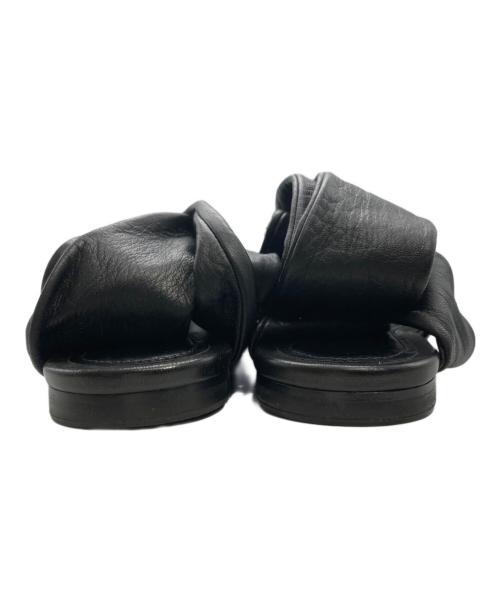 JIL SANDER（ジルサンダー）JIL SANDER (ジルサンダー) メッシュフラットサンダル ブラック サイズ:36の古着・服飾アイテム