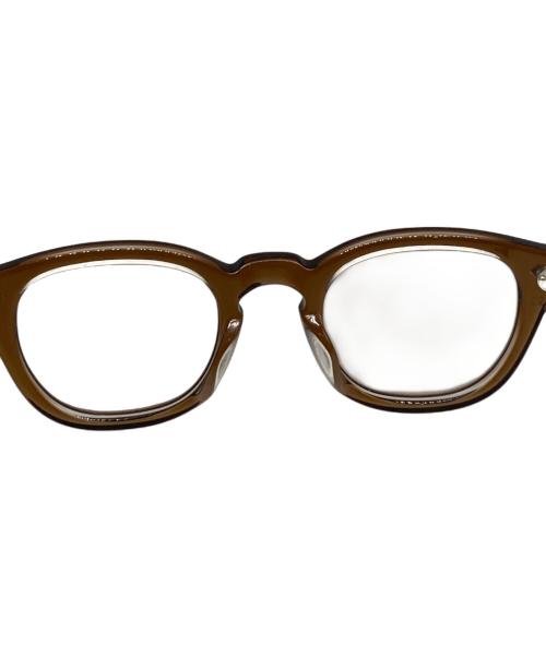 julius tart optical（ジュリアス タート オプティカル）JULIUS TART OPTICAL (ジュリアス タート オプティカル) 眼鏡 ブラウンの古着・服飾アイテム
