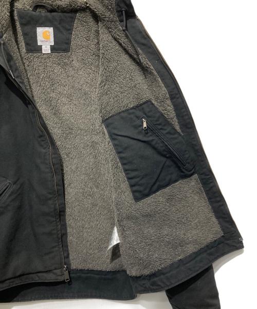 CarHartt（カーハート）CarHartt (カーハート) Relaxed Fit Washed Duck Sherpa Lined Jacket/ダックジャケット ブラック サイズ:Mの古着・服飾アイテム