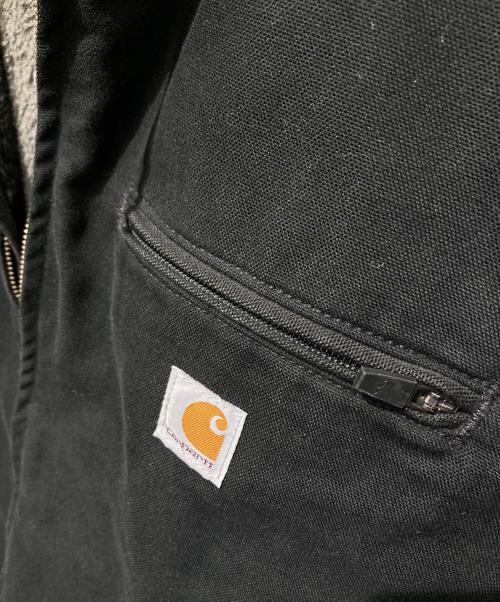CarHartt（カーハート）CarHartt (カーハート) Relaxed Fit Washed Duck Sherpa Lined Jacket/ダックジャケット ブラック サイズ:Mの古着・服飾アイテム